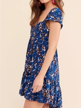 Free People Pattern Play Floral Mini Dress